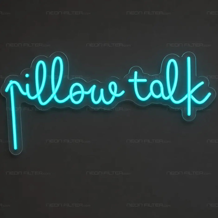 Pillow Talk Neon Sign for Bedroom Decor - Neon Filter
