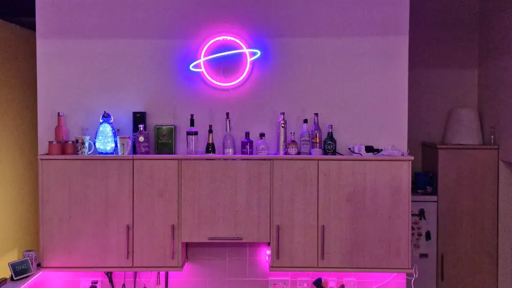 Neon Planet Sign