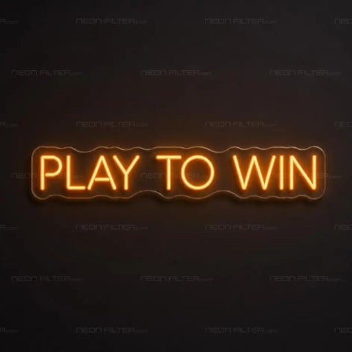 Play To Win Neon Sign