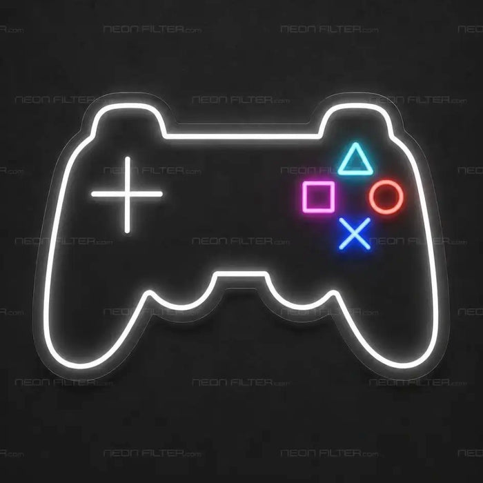 Playstation Controller Neon Sign - AI Enabled
