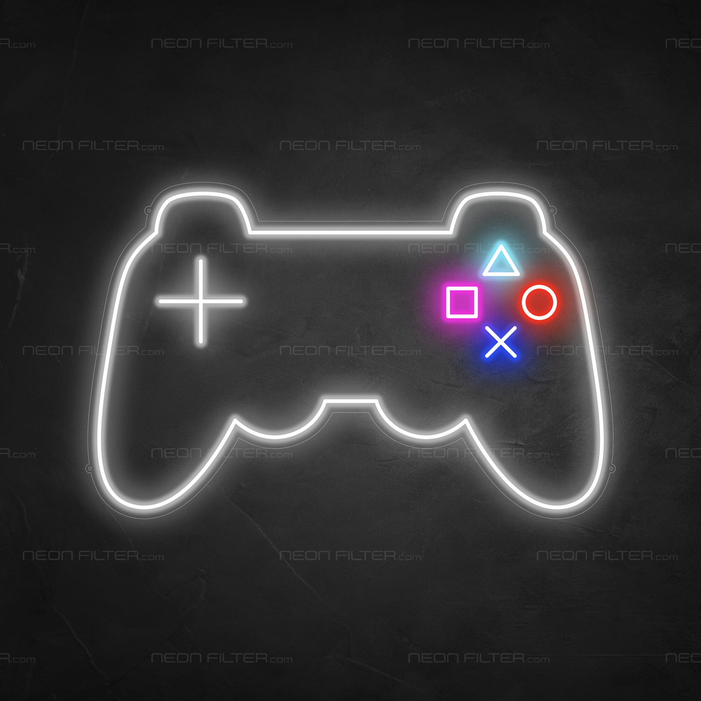 Playstation Controller Neon Sign | Man Cave Lights