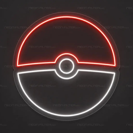 Pokeball Neon Sign - AI Enabled