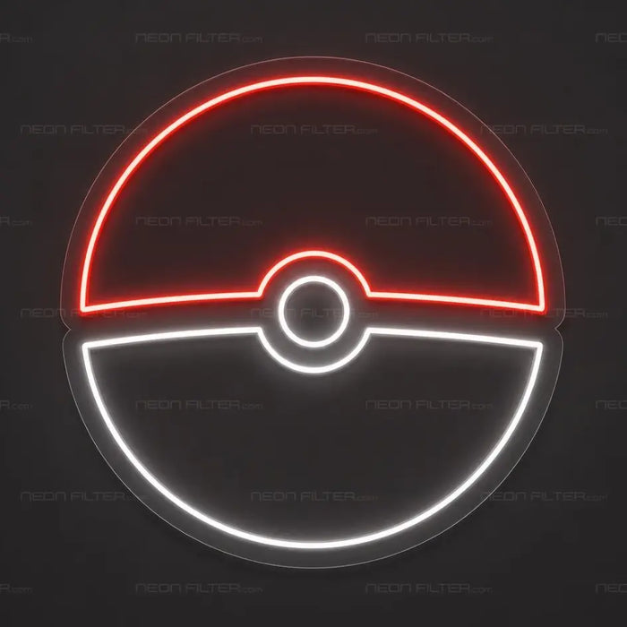Pokeball Neon Sign - AI Enabled