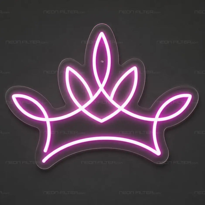 Princess Crown Neon Sign for Baby Shower Decor - Neon Filter
