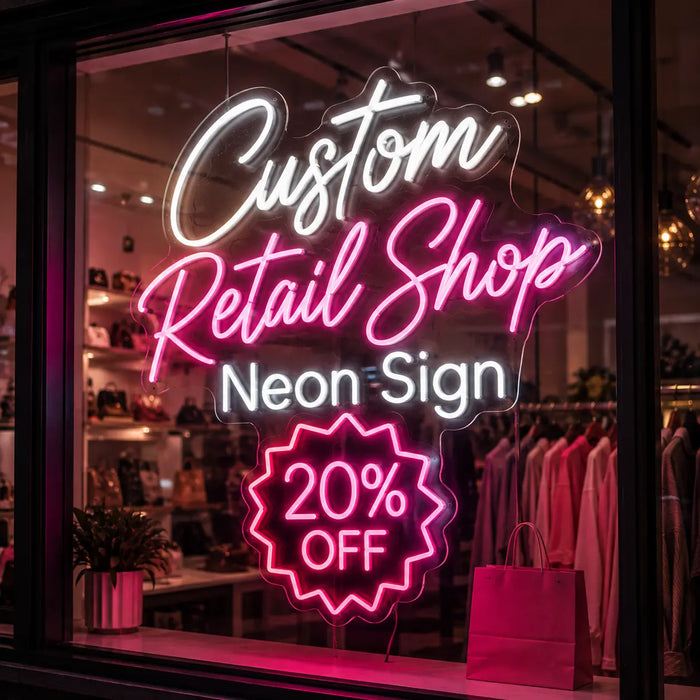 Custom Retail Shop Neon Sign for Customiser Decor - Neon Filter