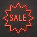 Sale Burst Neon Sign for RetailShop Decor - Neon Filter