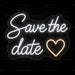 Save the Date Neon Sign for Wedding Decor - Neon Filter