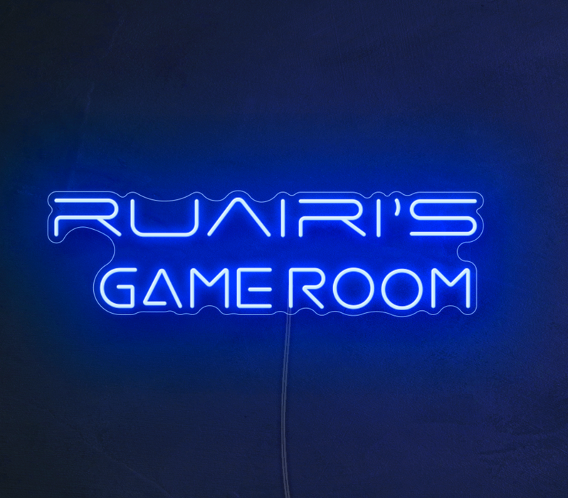 Ruairi's Game Room neon sign