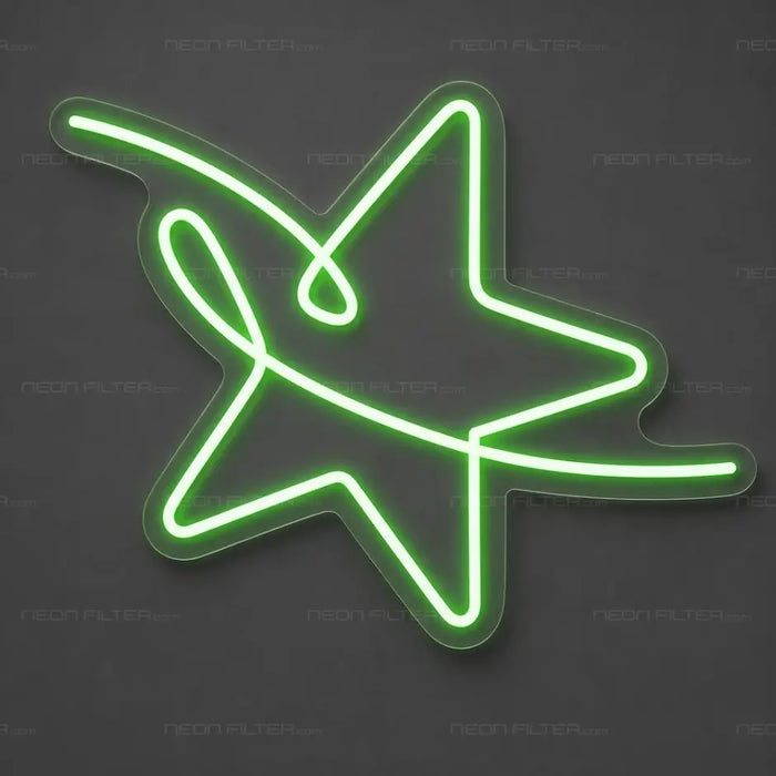 Shooting Star Neon Sign for Baby Shower Decor - Neon Filter