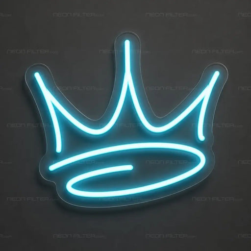 Simple Crown Neon Sign for Baby Shower Decor - Neon Filter