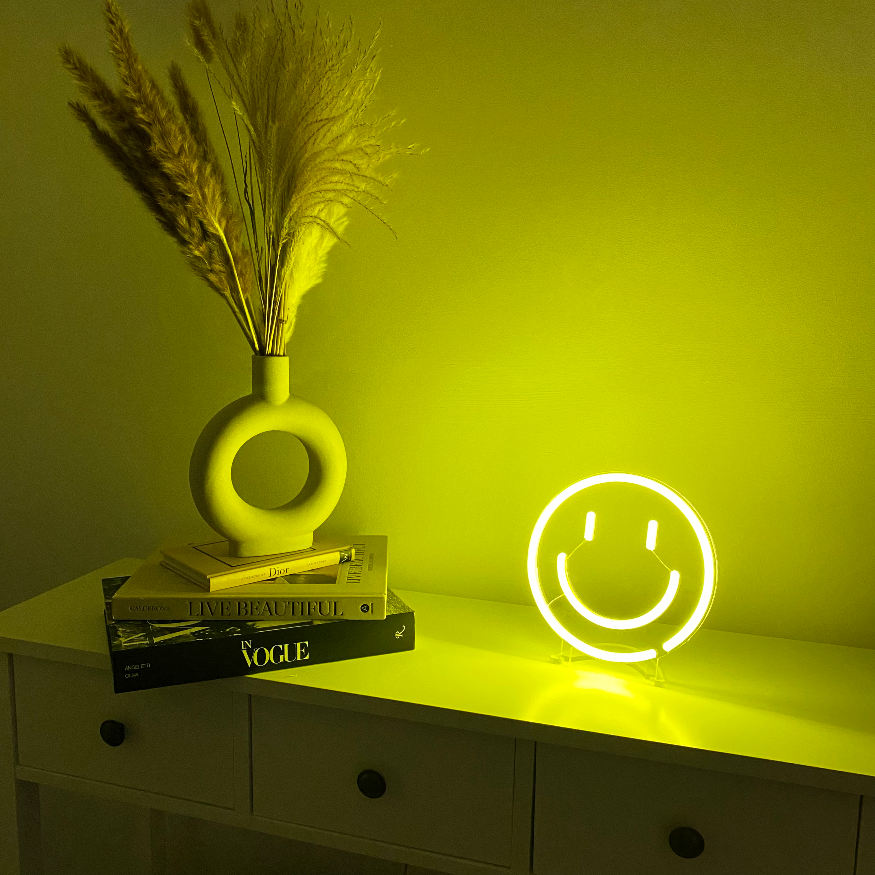 Smiley Face Neon Mini