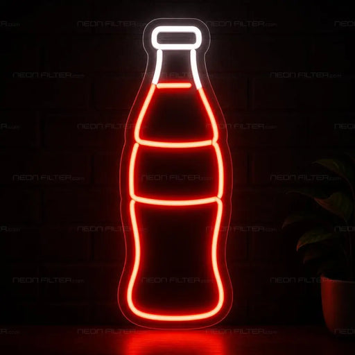 Soft Drink Bottle Neon Sign for FoodandDrinks Decor - Neon Filter