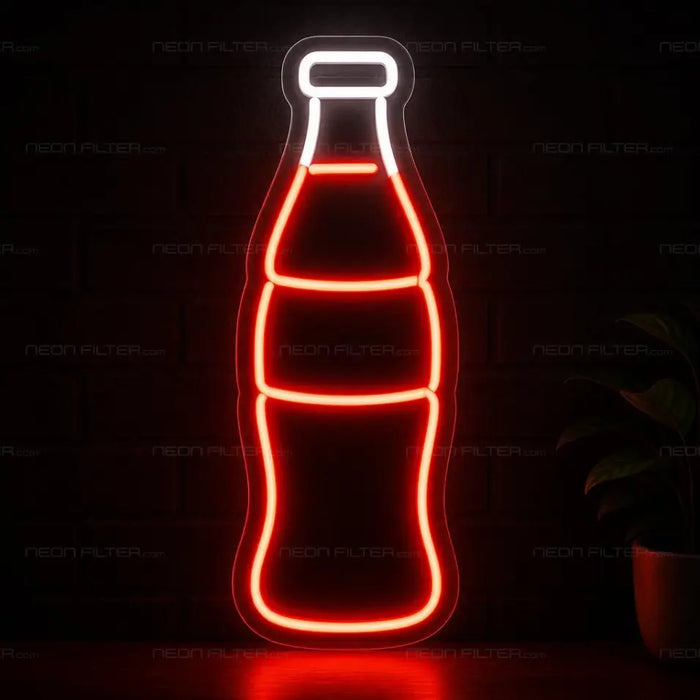 Soft Drink Bottle Neon Sign for FoodandDrinks Decor - Neon Filter