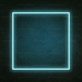 Square Neon Sign in Glacier blue