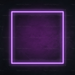 Square Neon Sign in Hopeless Romantic Purple