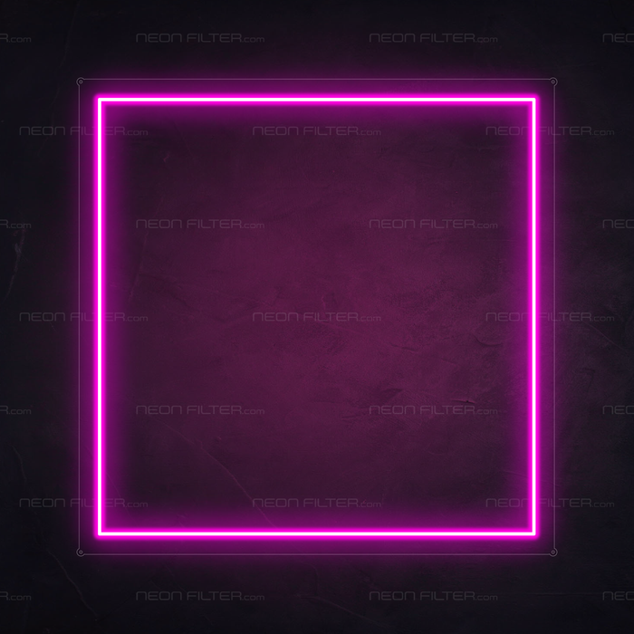 Square Neon Sign in Love Potion Pink