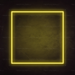 Square Neon Sign in Paradise Yellow