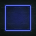 Square Neon Sign in Santorini Blue