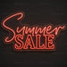 Summer Sale Neon Sign for RetailShop Decor - Neon Filter