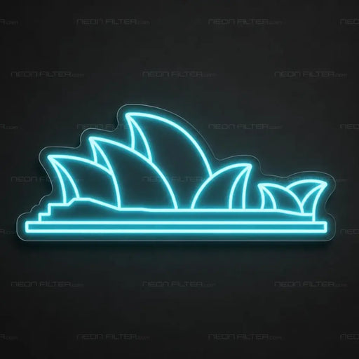 Sydney Opera House Neon Sign - AI Enabled