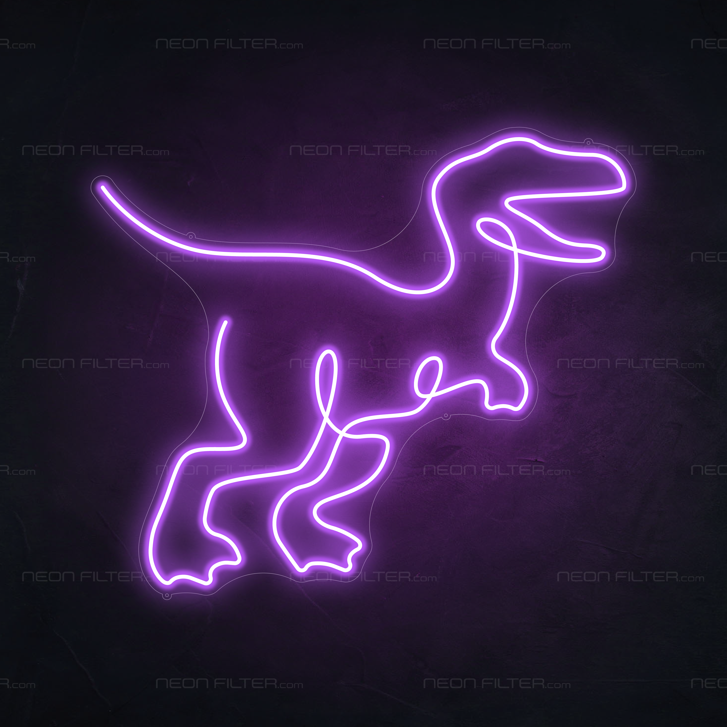 T-Rex Dinosaur Neon Sign | Kids' Room Neon Lights — Neon Filter