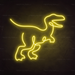 T-Rex Dinosaur Neon Sign in Paradise Yellow