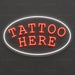 Tattoo Here Neon Sign for TattooStudio Decor - Neon Filter