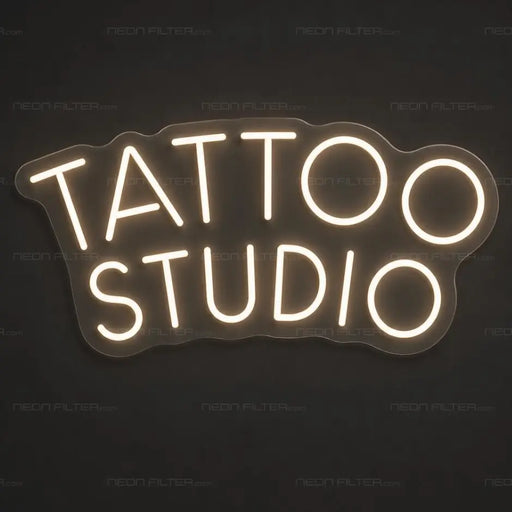 Tattoo Studio Neon Sign for TattooStudio Decor - Neon Filter