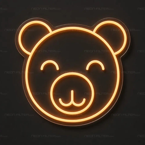 Teddy Bear Kids Neon Sign for Kids Decor - Neon Filter