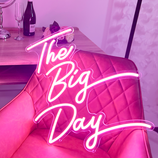 The Big Day wedding neon sign