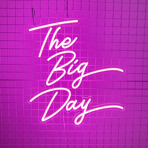 The Big Day wedding neon sign