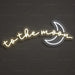 To the Moon Neon Sign for Bedroom Decor - Neon Filter