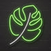 Tropical Monstera Leaf Neon Sign