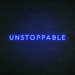 Unstoppable Neon Sign in Santorini Blue