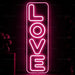 Vertical Love Neon Sign for Wedding Decor - Neon Filter