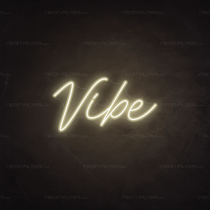 Vibe Neon Sign Neon Sign in Cosy Warm White