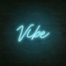 Vibe Neon Sign Neon Sign in Glacier blue