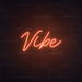 Vibe Neon Sign Neon Sign in Sunset Orange