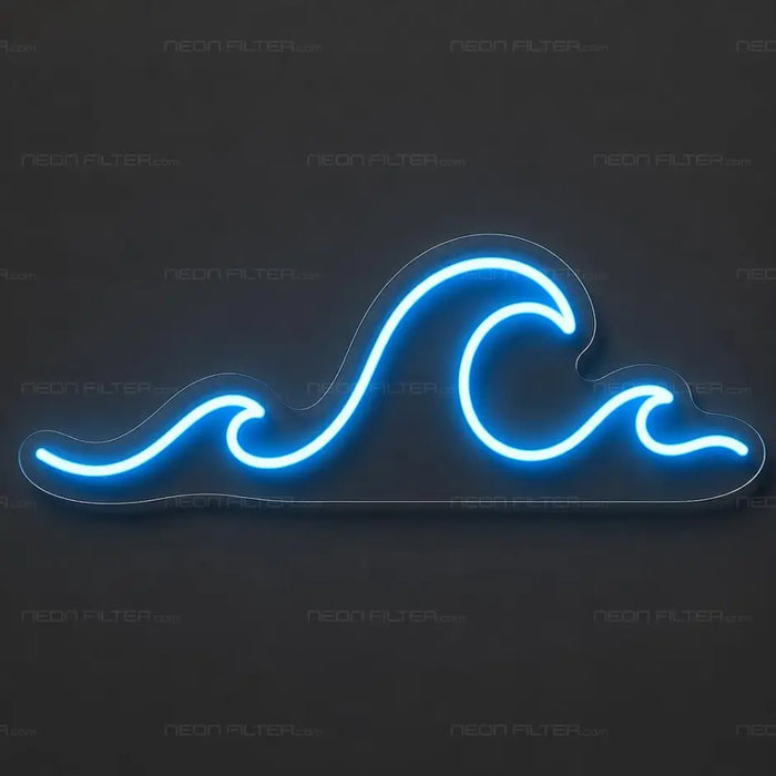 Waves Neon Sign for Bedroom Decor - Neon Filter