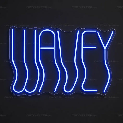 Wavey Neon Sign