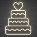 Wedding Cake Neon Sign - For Wedding Decor