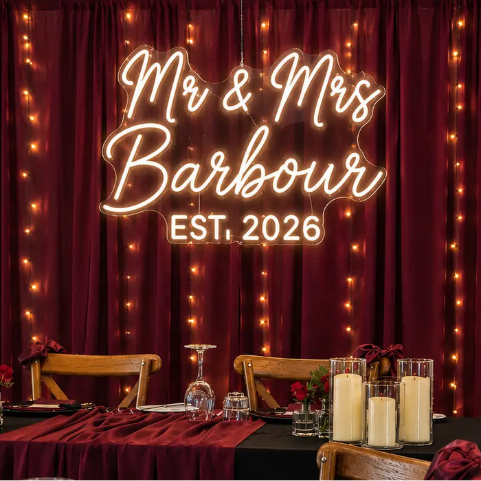 Wedding Neon Sign Editor