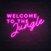 Welcome To The Jungle Neon Sign in Love Potion Pink