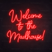 Welcome To The Madhouse_ Neon Sign in Hot Mama Red