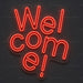 Welcome Stacked Neon Sign for RetailShop Decor - Neon Filter