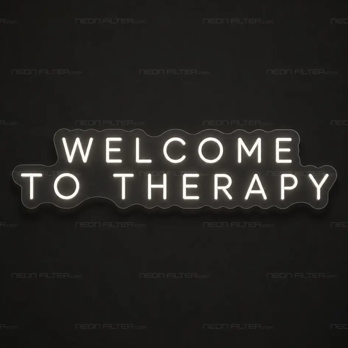 Welcome To Therapy Neon Sign
