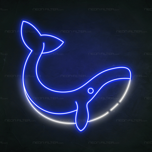 Whale Neon Sign