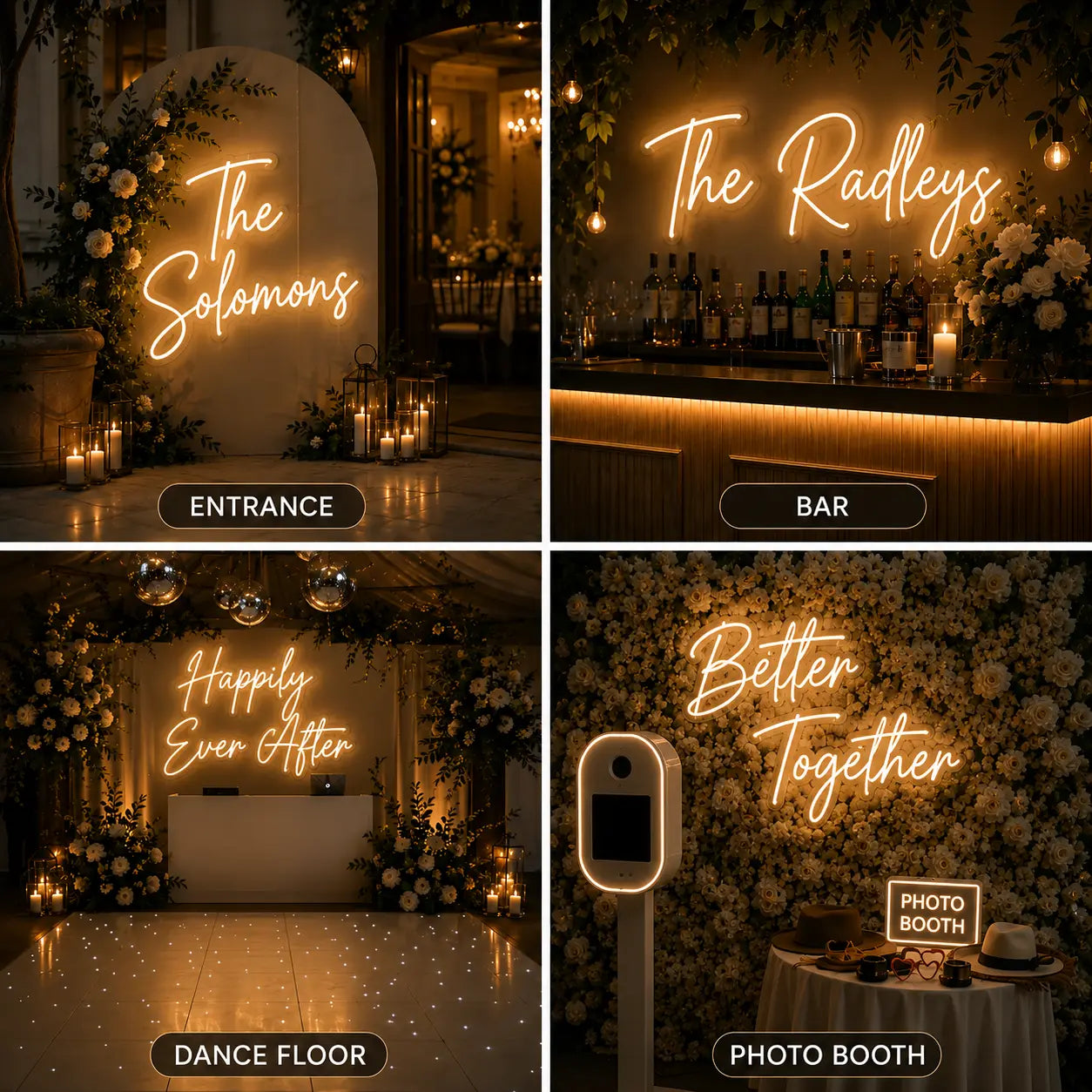 Where Should You Display Your Wedding Neon Sign?