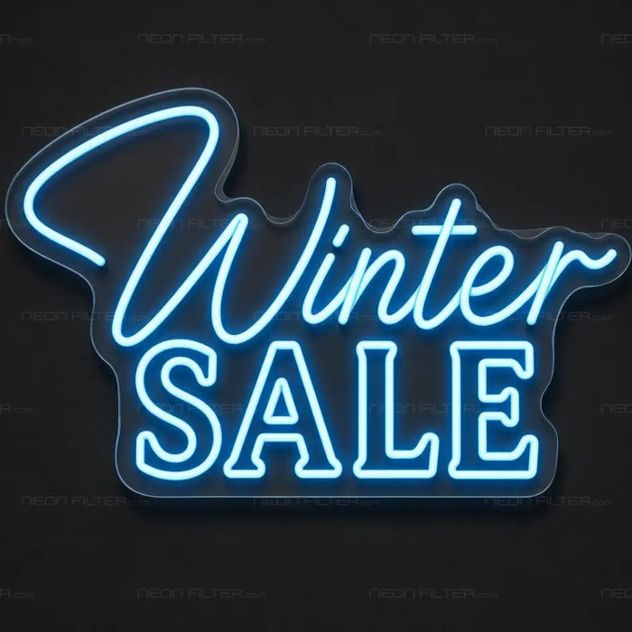 Winter Sale Neon Sign for RetailShop Decor - Neon Filter