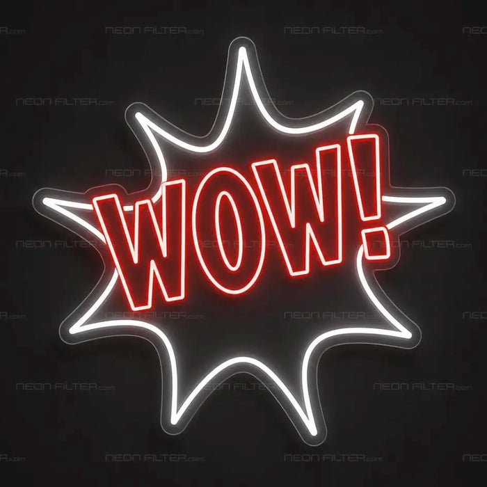 Wow! Neon Sign - AI Enabled